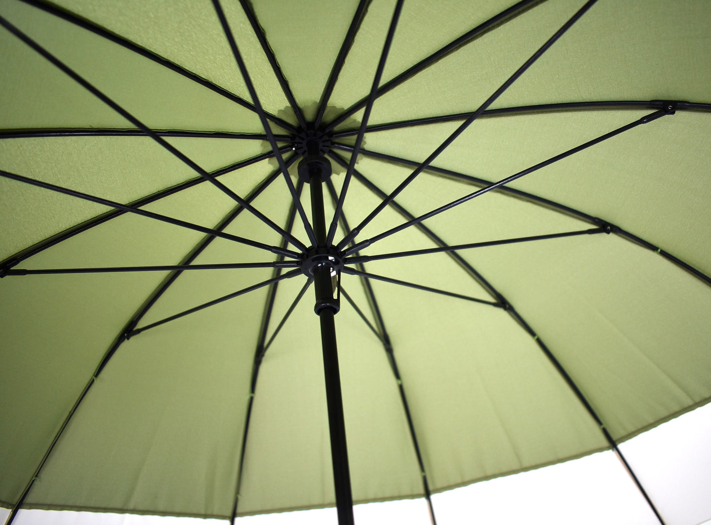 12 ribs Straight Handle Rain Umbrella
