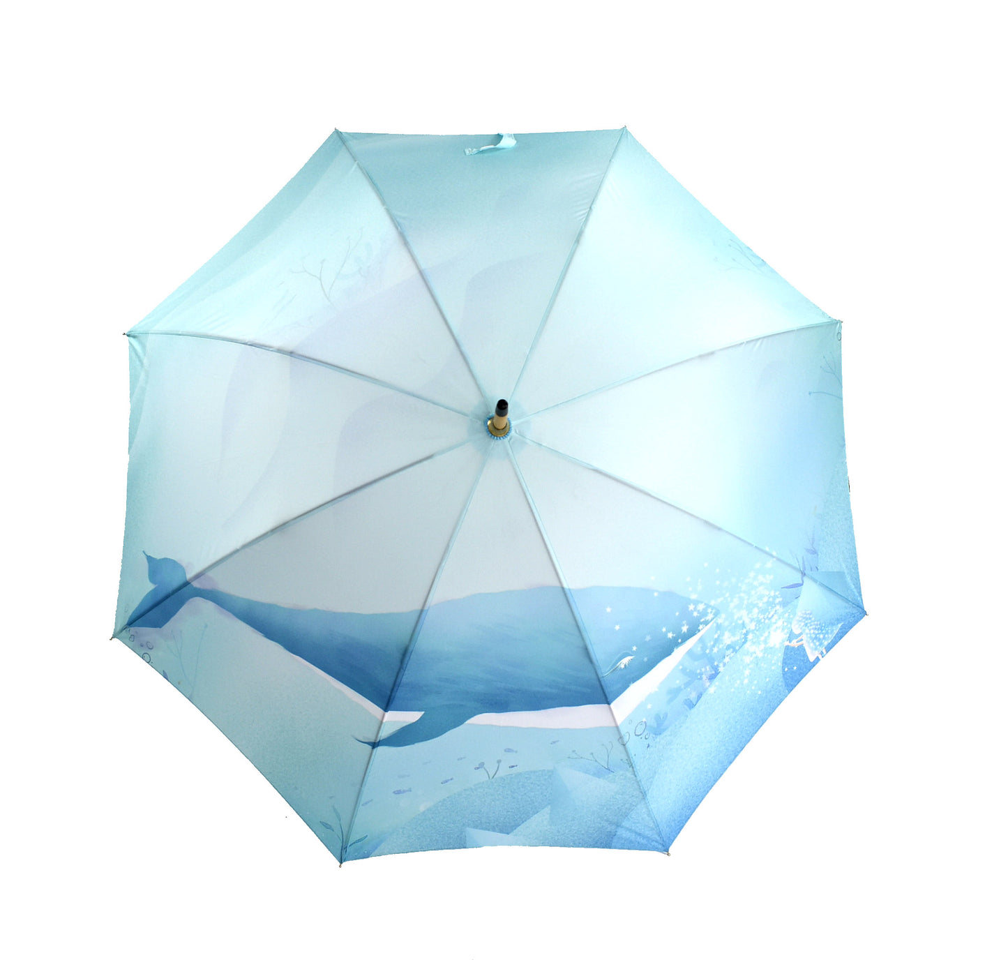 8ribs Manual wooden shaft umbrella