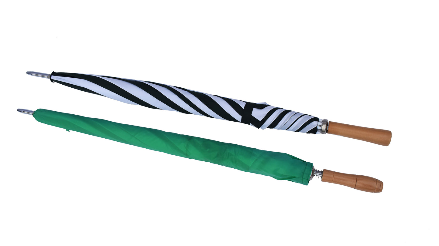 30" large size Manual open Standard Golf Umbrellas with wood handle