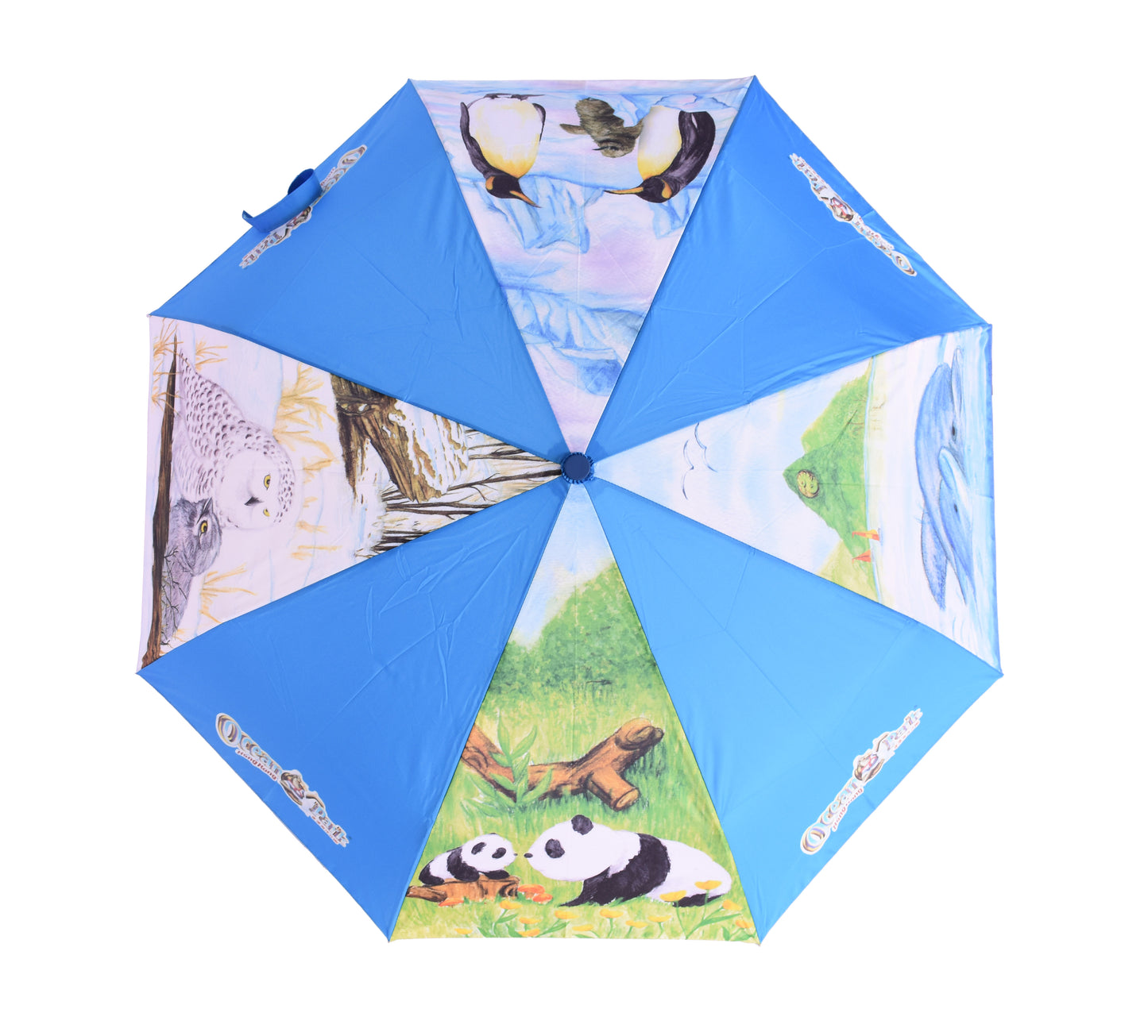 21" 3-fold Manual open ocean park Umbrella