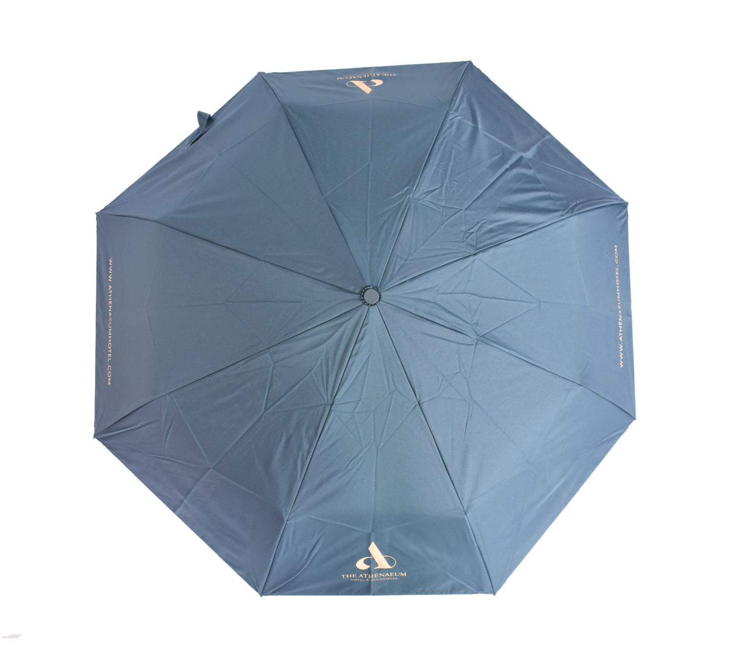 21"manual open double cover 3 foldable umbrella