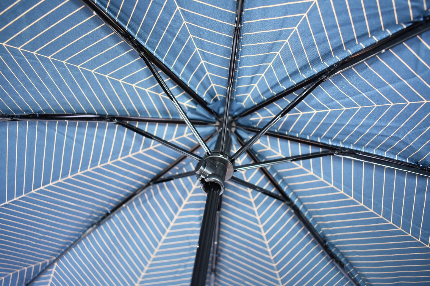 21"manual open double cover 3 foldable umbrella