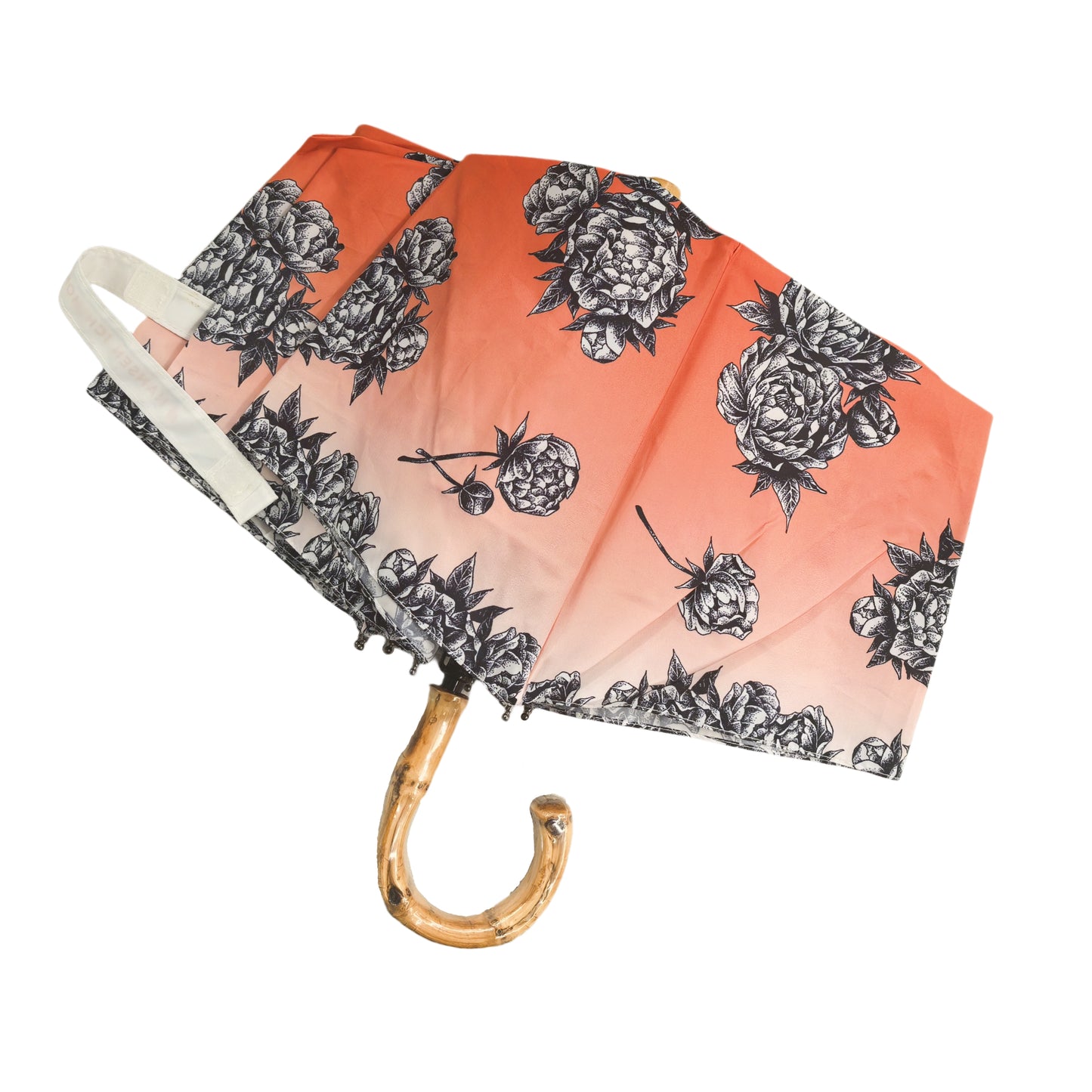 55cm X 8K 3-folding Umbrella Japanese Style Bamboo Handle and Top