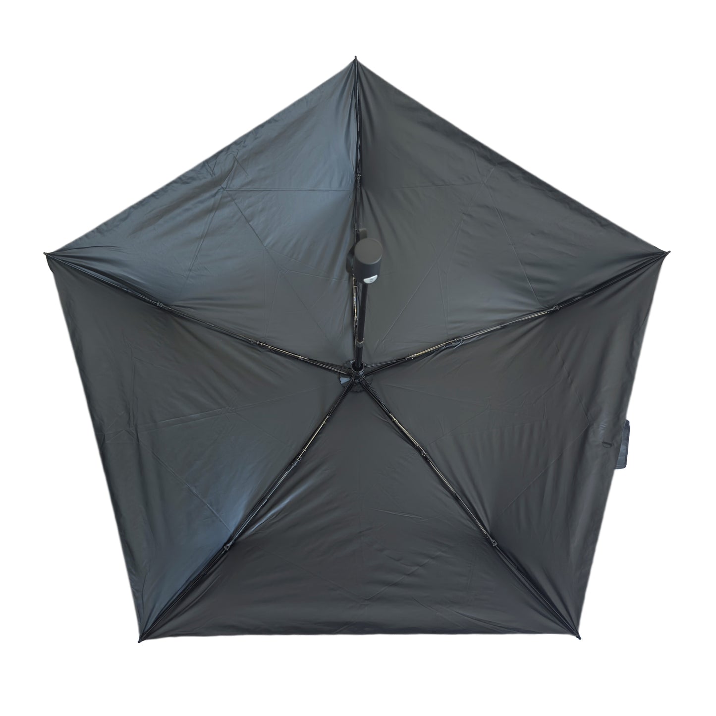50cm X 5K Super-light 3-folding Umbrella Safety Easy Close Handle with Black Pu