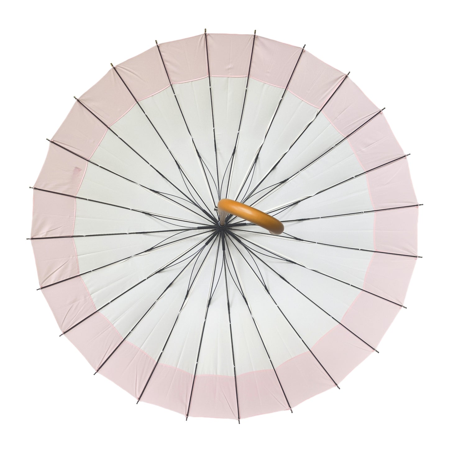 24 Bones Japanese Style Straight Umbrella Automatic Open with High Quality Wood Handle and Strong Windproof Frame