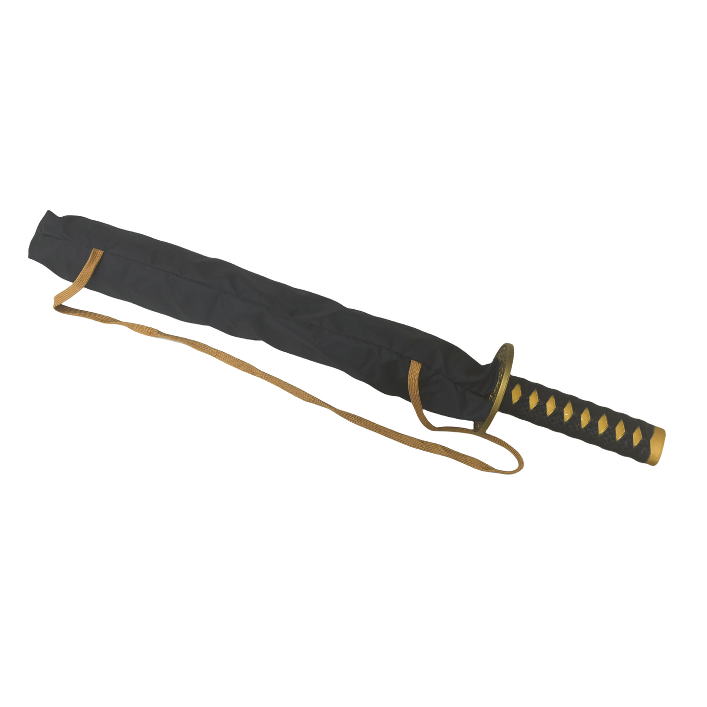 Two Section Folding Japanese Style Katana Umbrella with Strap Cover and Super Windproof Factory Wholesale
