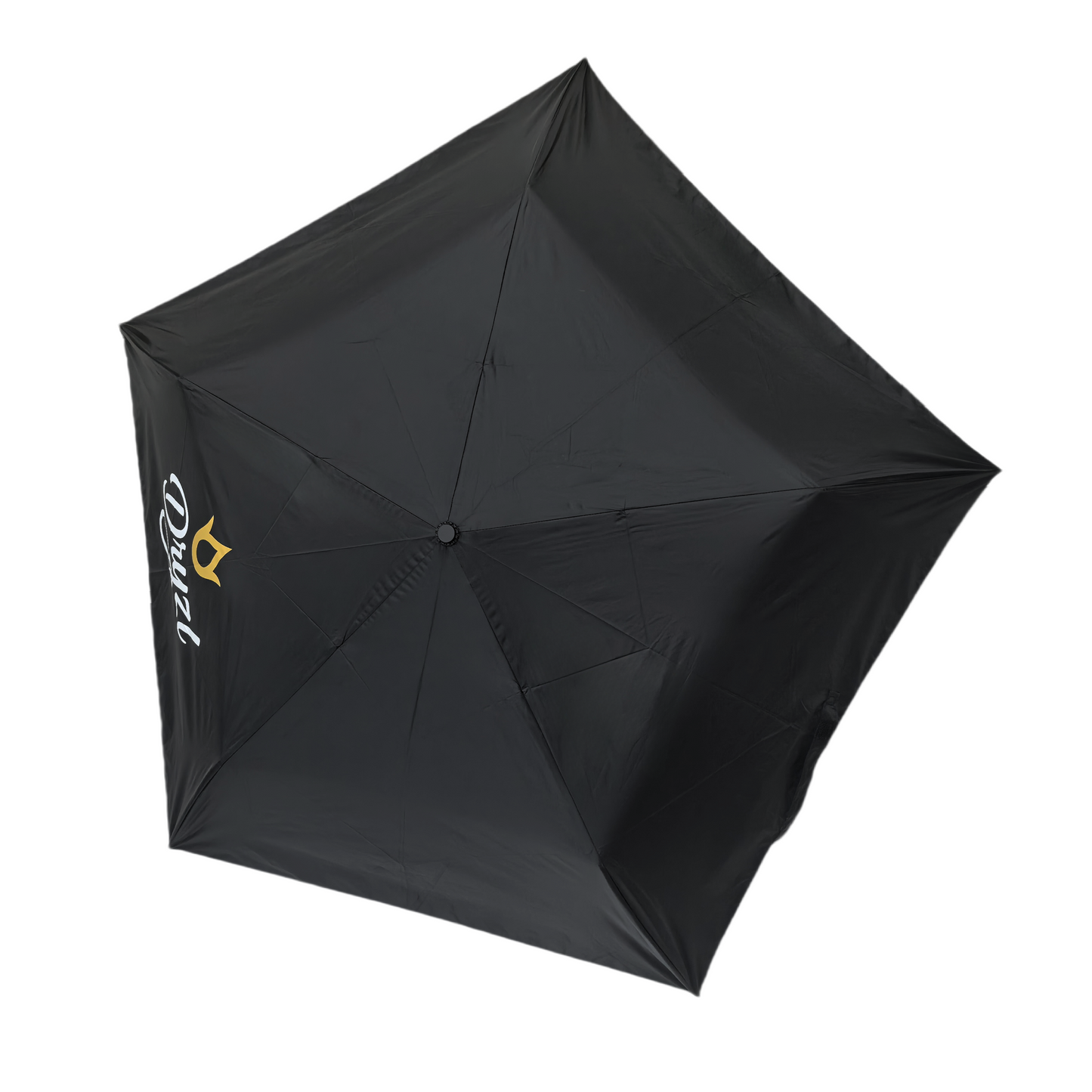 ultra-light 55cm x 5k three-folding umbrella with black pu coating for both sunny and rainy