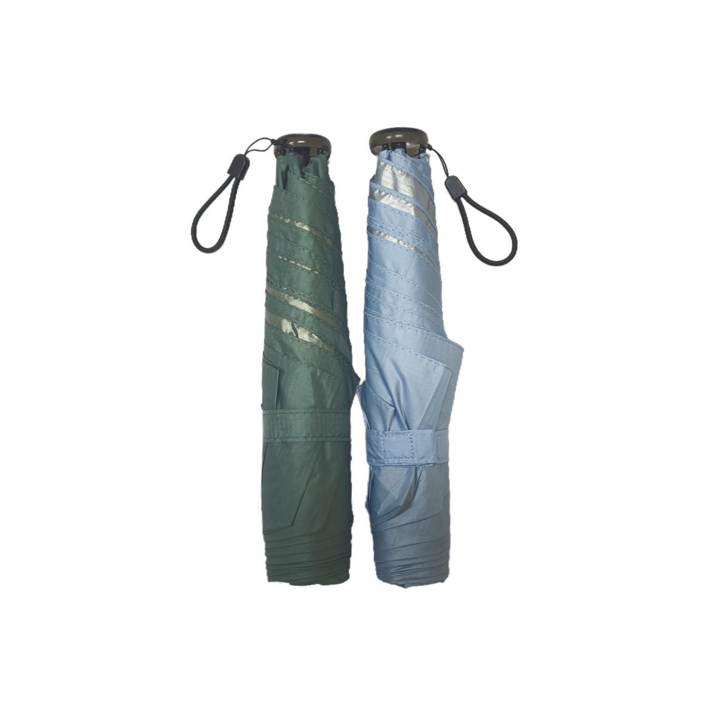 Ultra-Light Three Folding Umbrella Plaid Fabric With UV Protection and Carbon Fiber Ribs for Both Sunny and Rainy