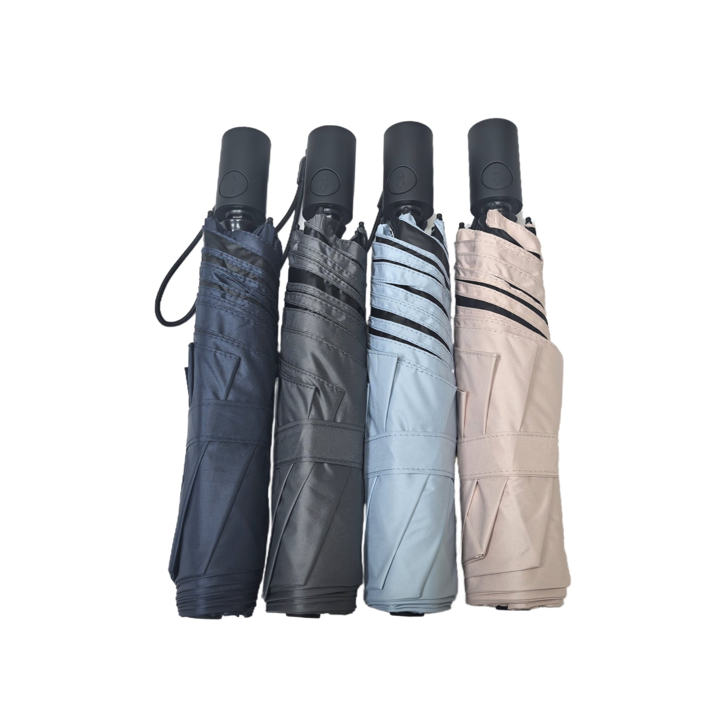 Automatic Three Folding Umbrella With UV Protection and Strong Windproof Frame Anti-Rebound Safety Close