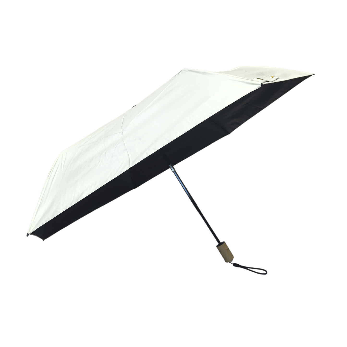 Japanese Style Automatic Three Folding Umbrella with UV Protection and Windproof Frame for Sunny and Rainy