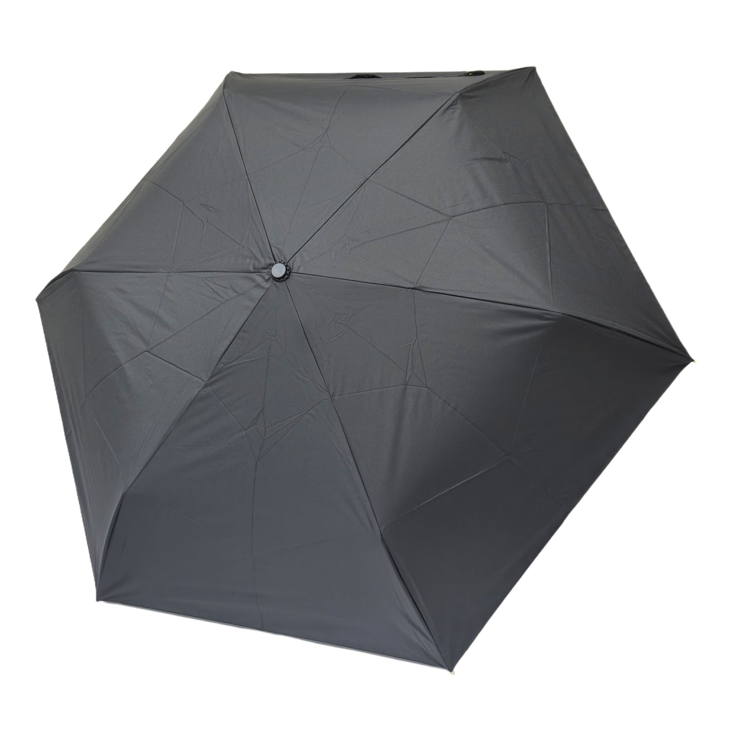 Japanese Style 50CM Three-Folding Umbrella with Black Pu Coating UV Protection for Sunny and Rainy