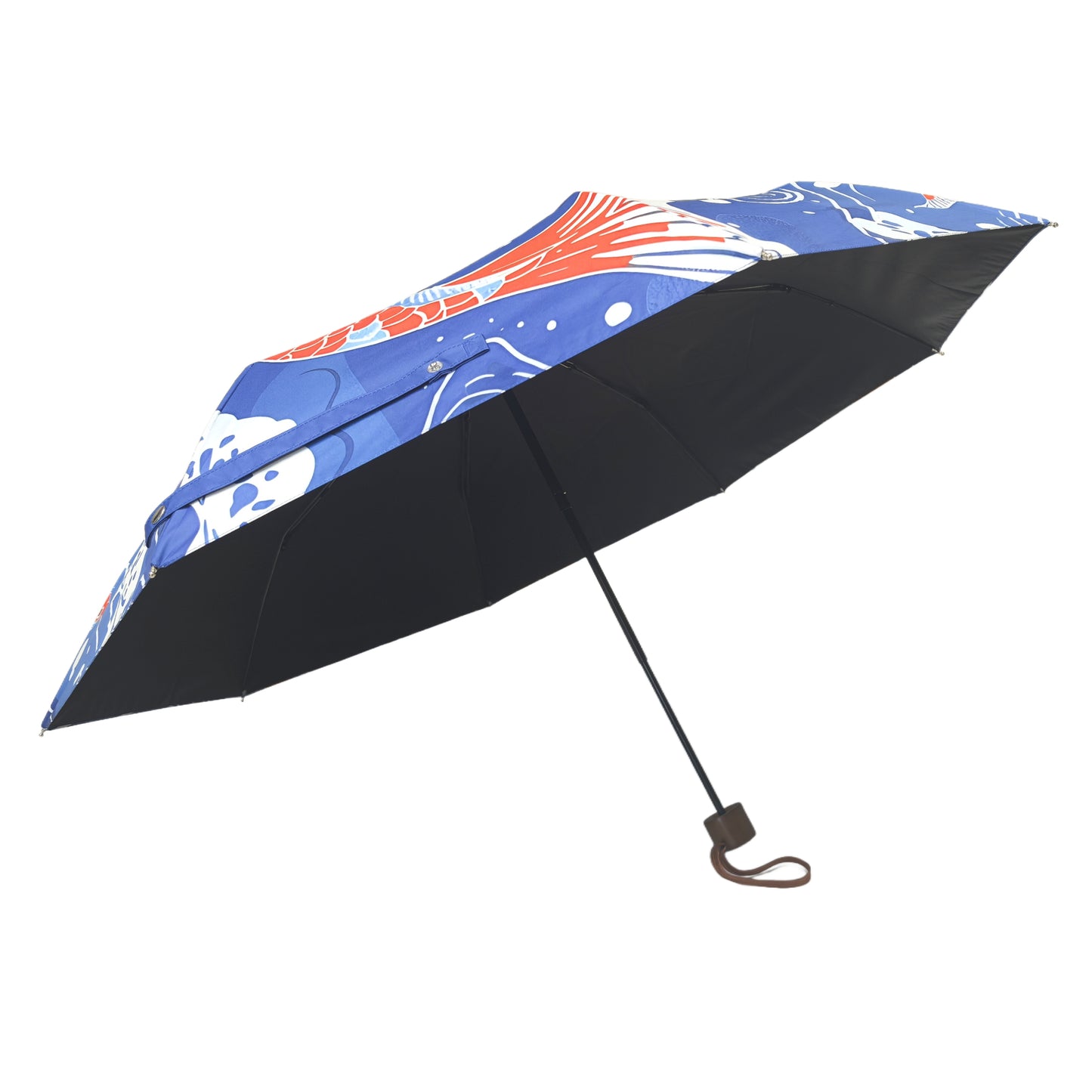 Three Folding Umbrella with UV Protection and Super Windproof Frame for Both Sunny and Rainy