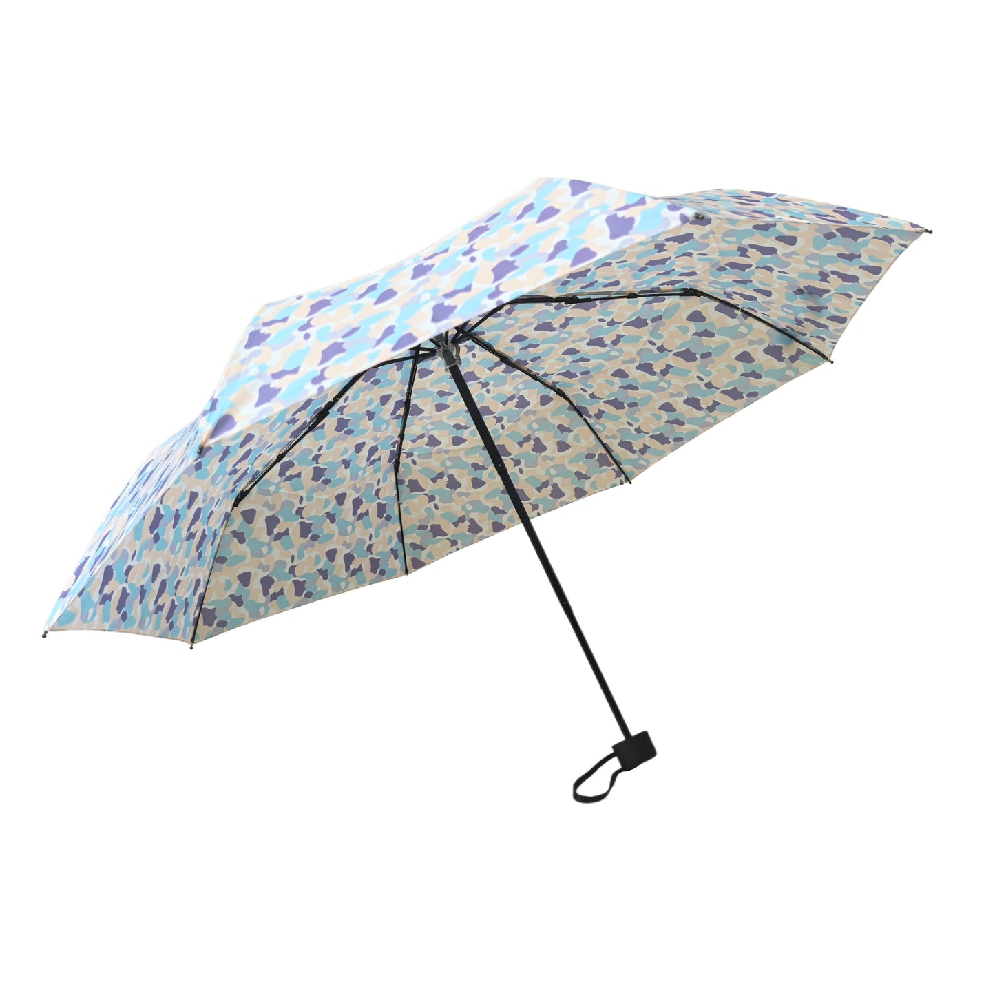 Three Folding Umbrella with Shape Memory Fabric with UV Protection and Strong Windproof Frame