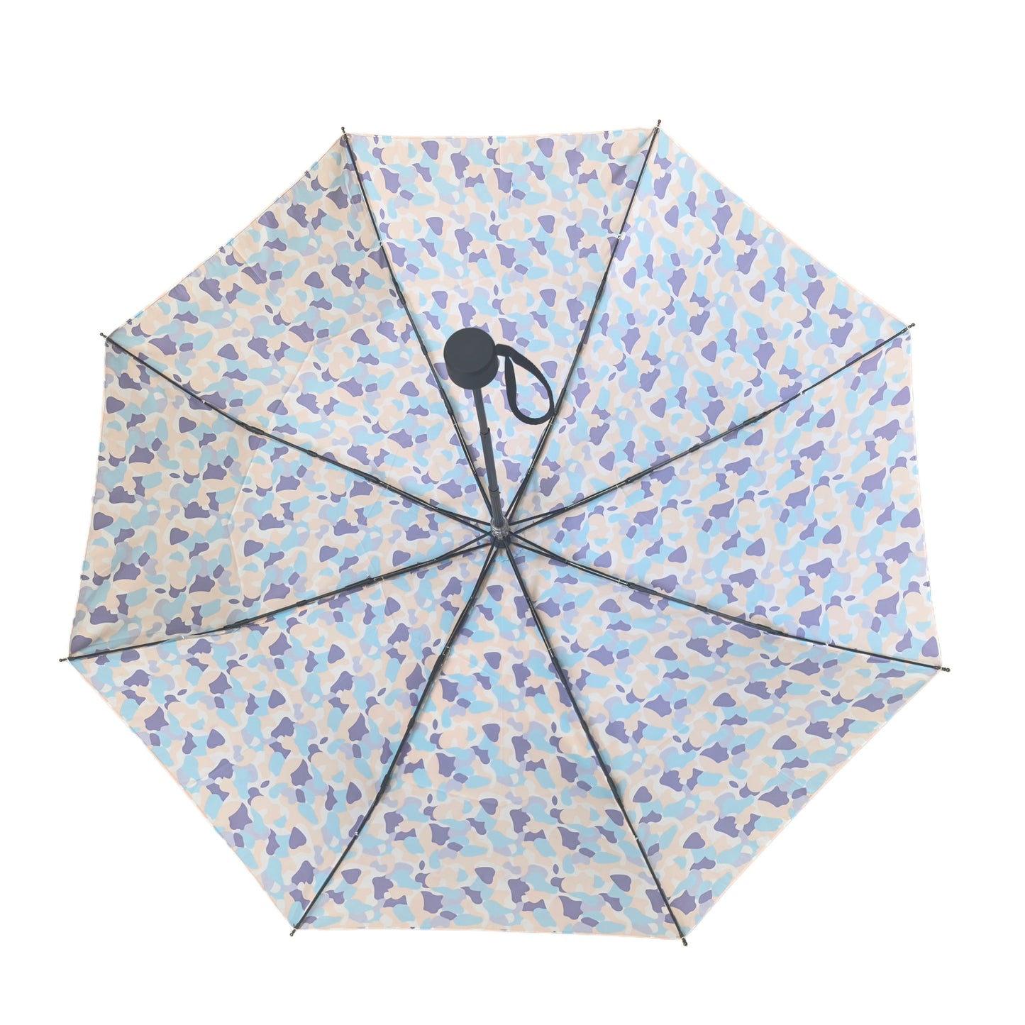 Three Folding Umbrella with Shape Memory Fabric with UV Protection and Strong Windproof Frame