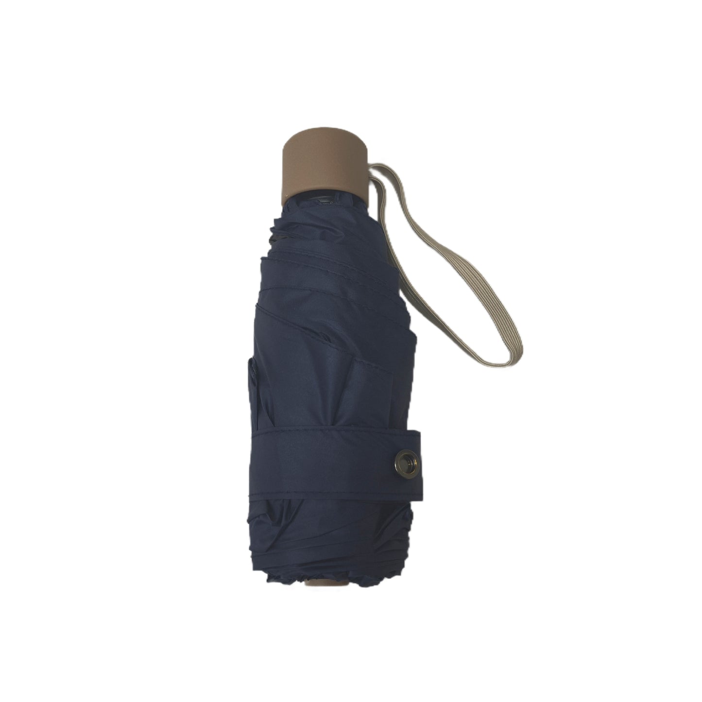 Five Folding Mini Pocket Umbrella with Black Pu Coating and Windproof Frame for Sunny and Rainy Customizable