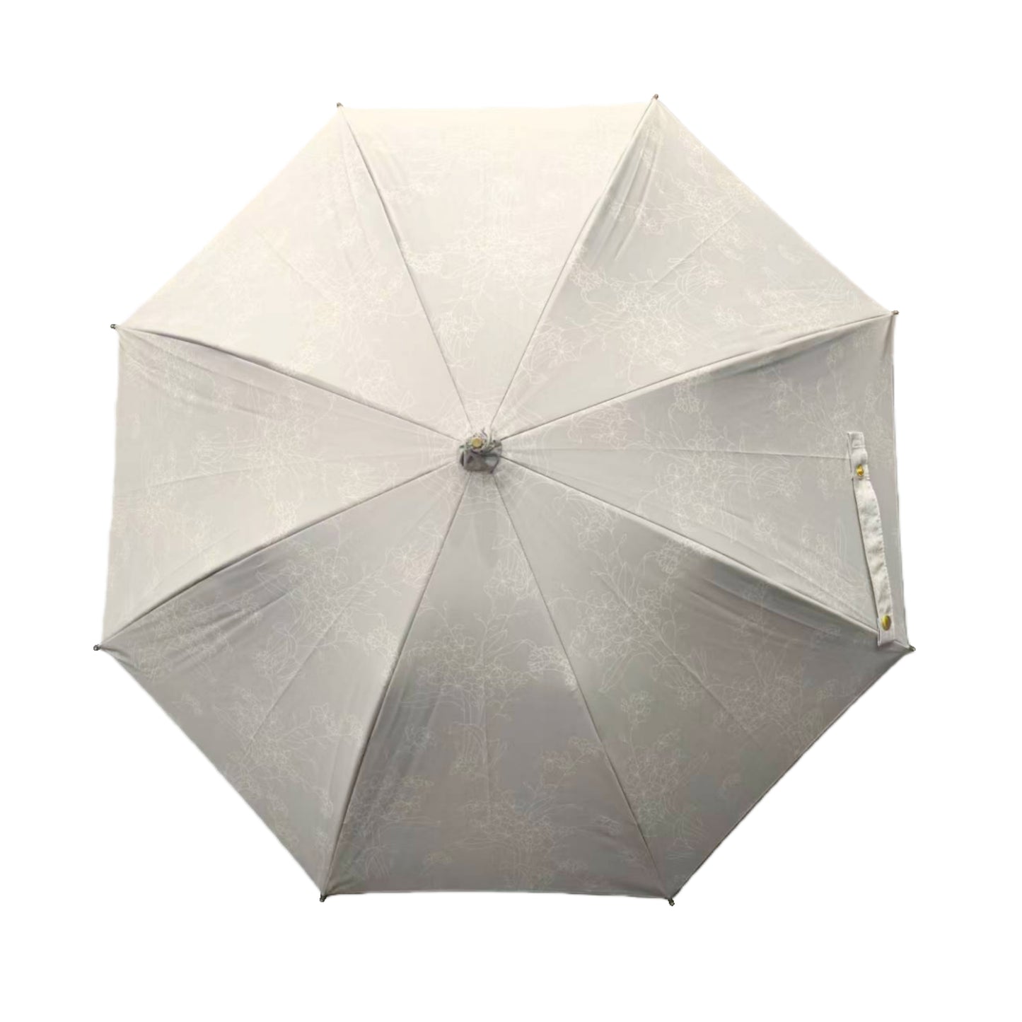 Japanese Style Straight Custom Umbrella 45CM with Black UV protection Coated and Windproof Frame Easy to Carry Bamboo Handle