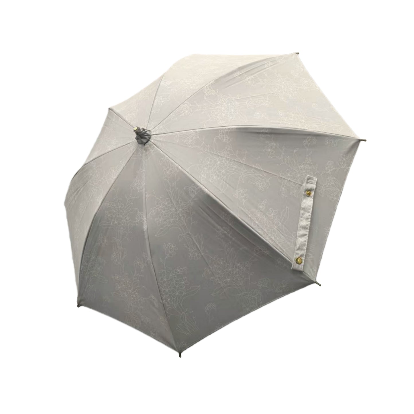 Japanese Style Straight Custom Umbrella 45CM with Black UV protection Coated and Windproof Frame Easy to Carry Bamboo Handle