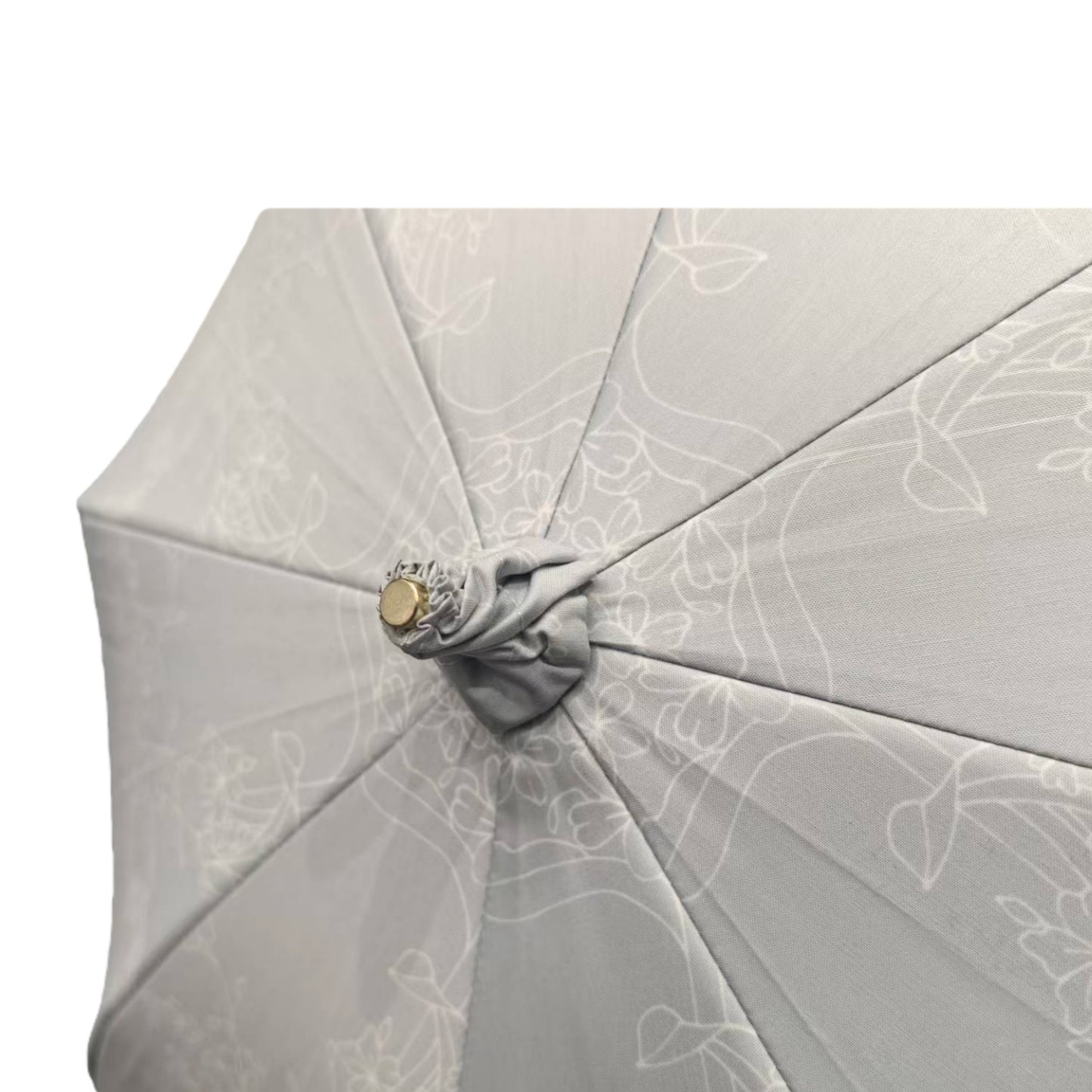 Japanese Style Straight Custom Umbrella 45CM with Black UV protection Coated and Windproof Frame Easy to Carry Bamboo Handle