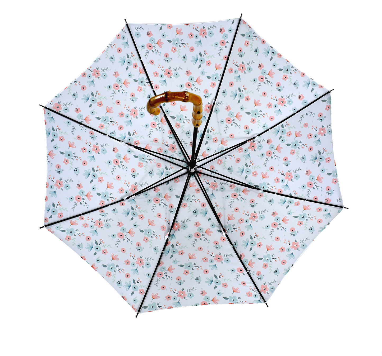 Natural bamboo straight Parasol umbrella