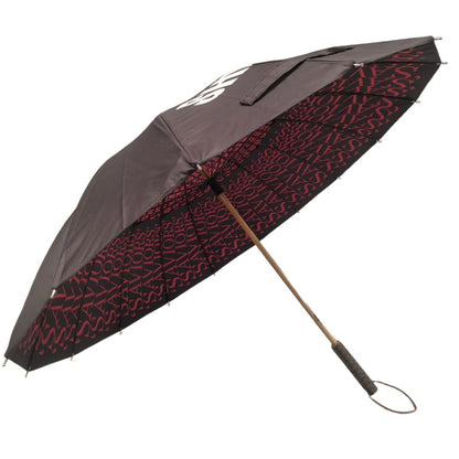 27 inches 16K straight umbrella strong windproof frame with luxury wood handle and storage strap