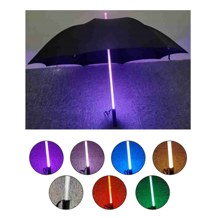 REFLECTIVE STRIPS LED  straight UMBRELLA