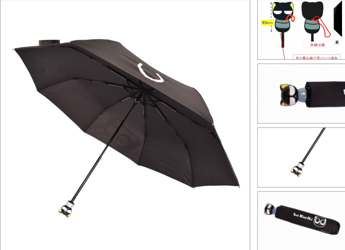 21"Manual open fold Umbrella with special handle