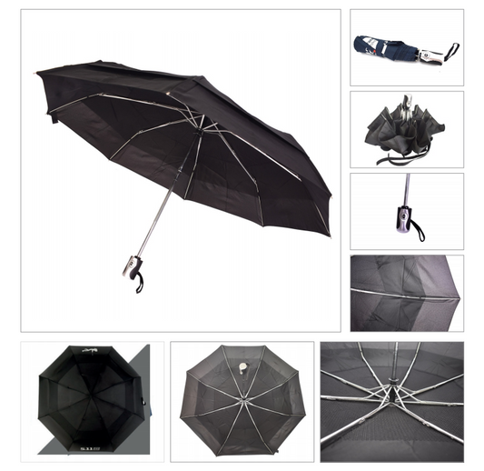 21" 3 fold Auto Open & Close Umbrella with Airmesh