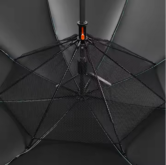 27 inches Black PU Coated  Summer Cool Fan Spray Water Umbrella