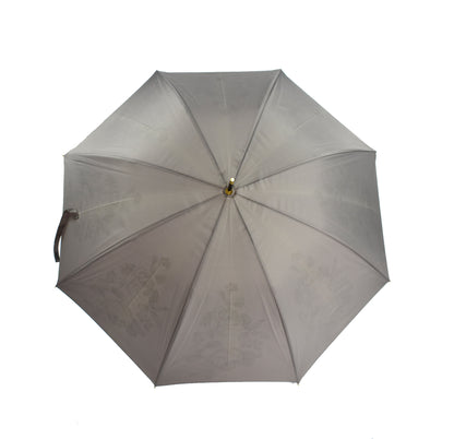 Double layer straight umbrella with bamboo handle