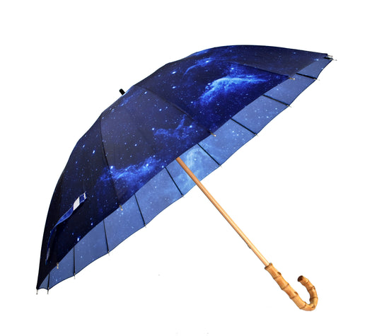 strong windproof 16ribs umbrella with eco-friendly bamboo handle