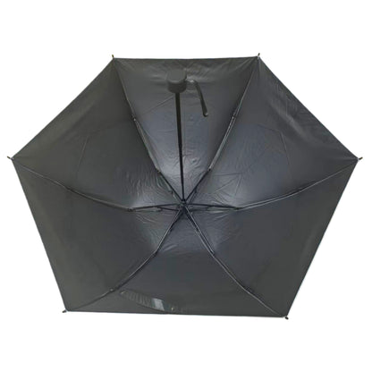 Japanese Style Three Folding Reverse Umbrella  Apollo Dome Shape with Strong Windproof Frame and Black UV Coating Customizable