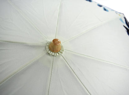 Natural bamboo handle folding Parasol umbrella