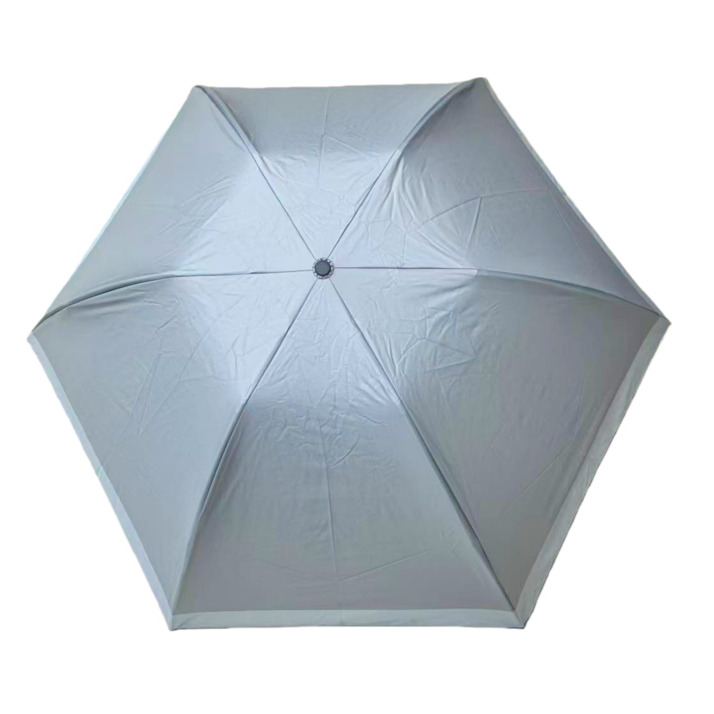 Three Folding Apollo Dome Shape Umbrella with Strong Windproof Frame and Black Uv Coated Customizable