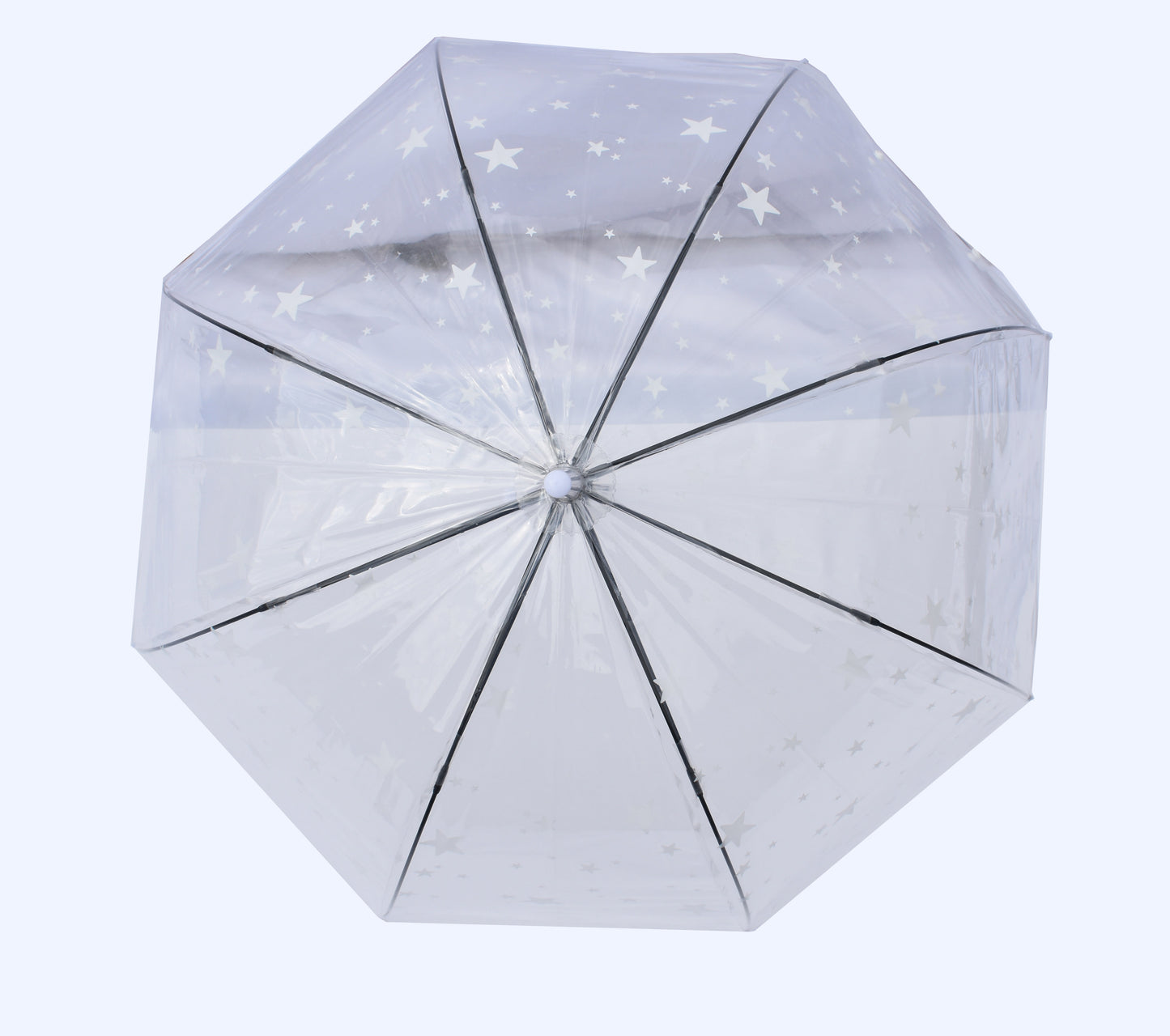 23 inches POE Auto Open Dome Transparent Umbrella