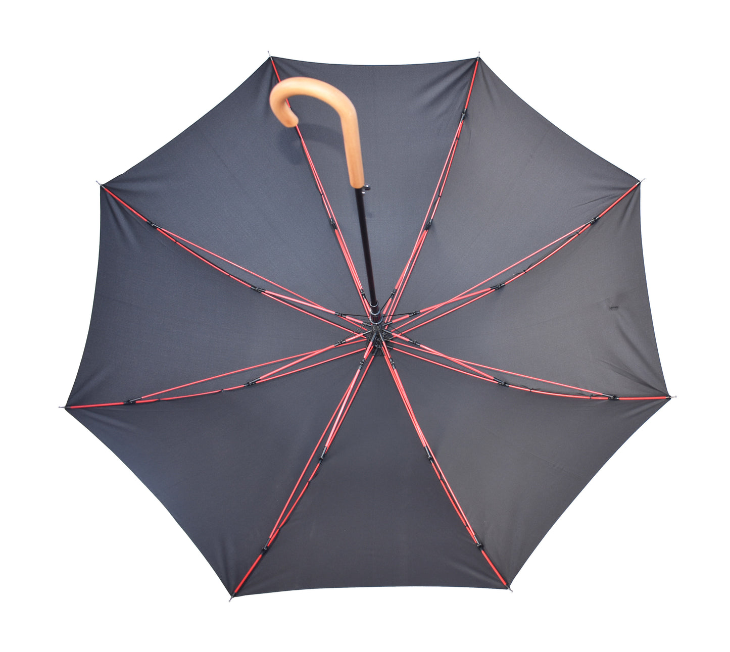 25 inches Manual Open Strong Windproof Umbrella with wood handle