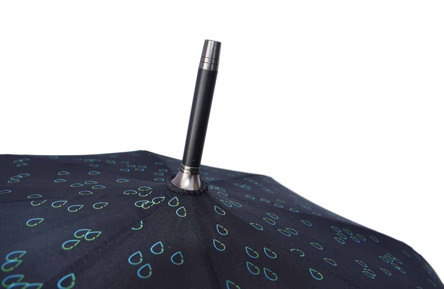 23 inches Auto open Straight Umbrella black platic handle