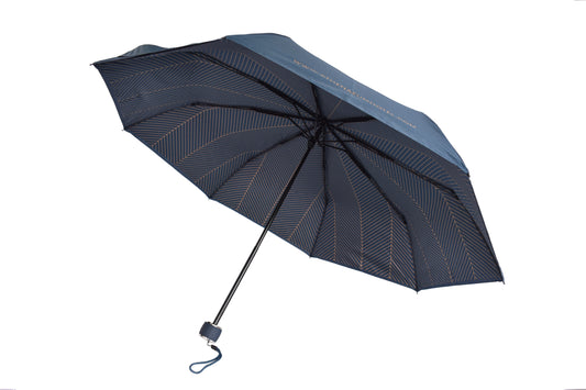 21"manual open double cover 3 foldable umbrella