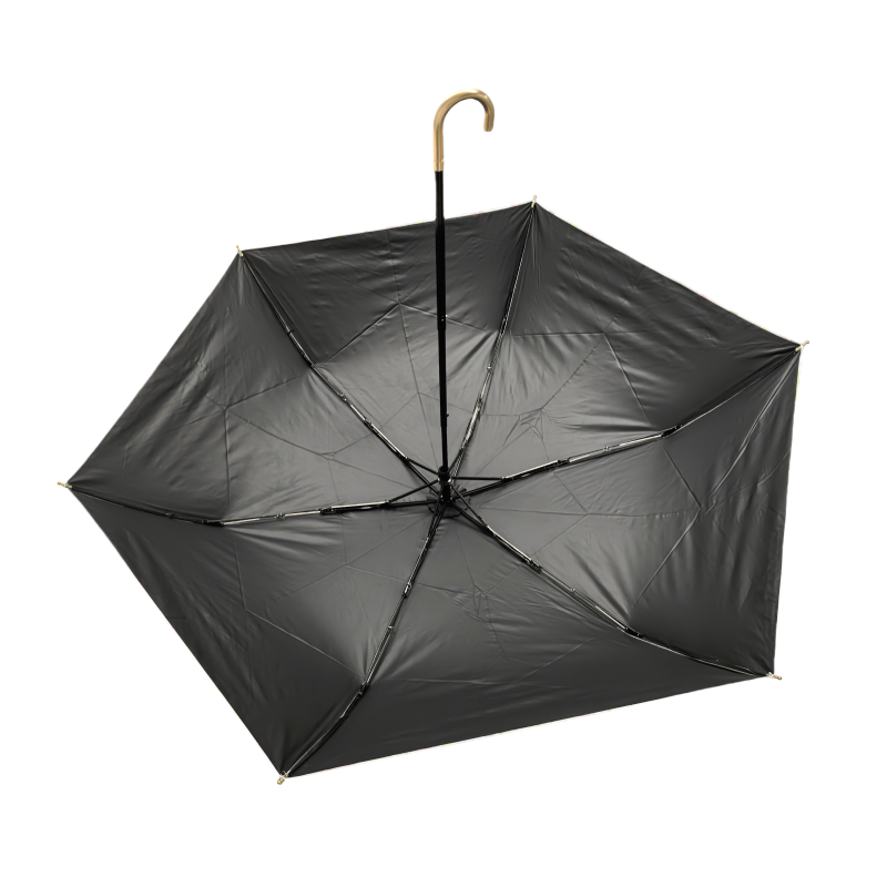 19 inches 6 ribs lightweight Japanese style portable umbrella with crook handle