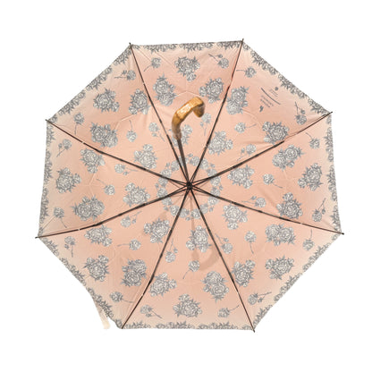 55cm X 8K 3-folding Umbrella Japanese Style Bamboo Handle and Top