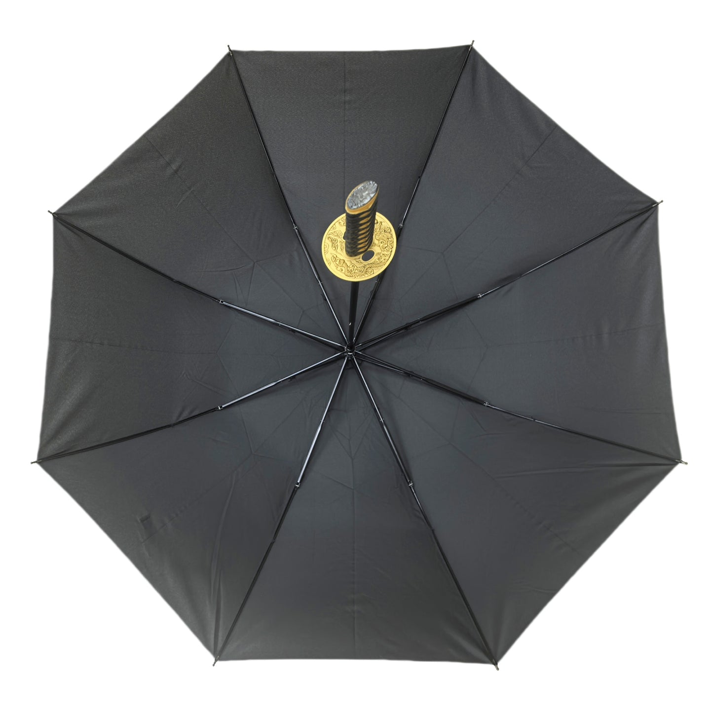 Two Section Folding Japanese Style Katana Umbrella with Strap Cover and Super Windproof  Factory Wholesale