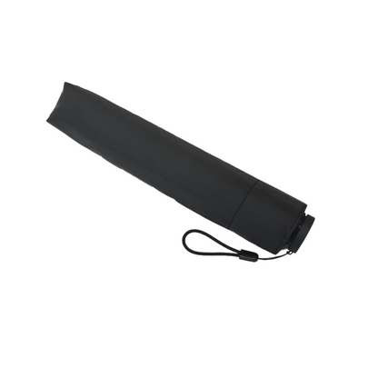 ultra-light 55cm x 5k three-folding umbrella with black pu coating for both sunny and rainy