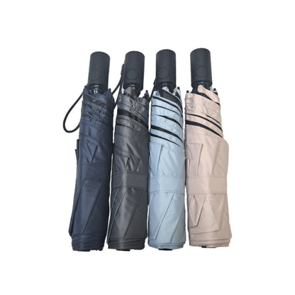 Automatic Three Folding Umbrella With UV Protection and Strong Windproof Frame Anti-Rebound Safety Close