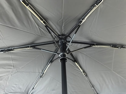 Japanese Style Automatic Three Folding Umbrella with UV Protection and Windproof Frame for Sunny and Rainy