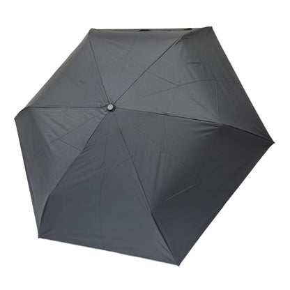 Japanese Style 50CM Three-Folding Umbrella with Black Pu Coating UV Protection for Sunny and Rainy