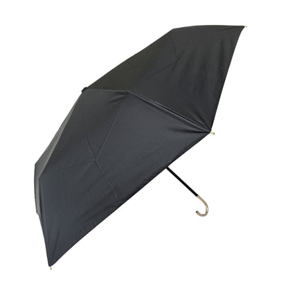 Japanese Style 50CM Three-Folding Umbrella with Black Pu Coating UV Protection for Sunny and Rainy