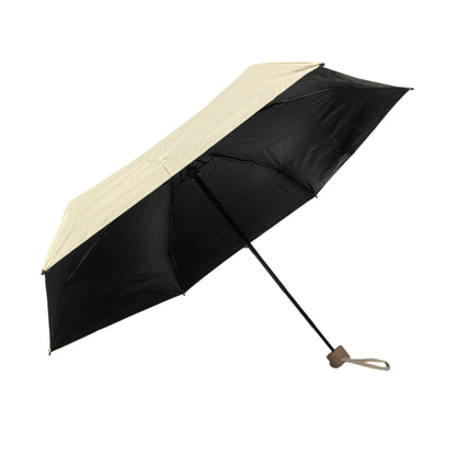 Five Folding Mini Pocket  Umbrella with Black Pu Coating and Windproof Frame for Sunny and Rainy  Customizable