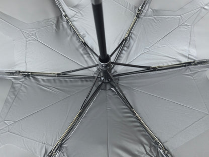 Three Folding Automatic Umbrella with Attached Shape Memory Patch for Easy Folding and Strong Windproof Frame Customizable