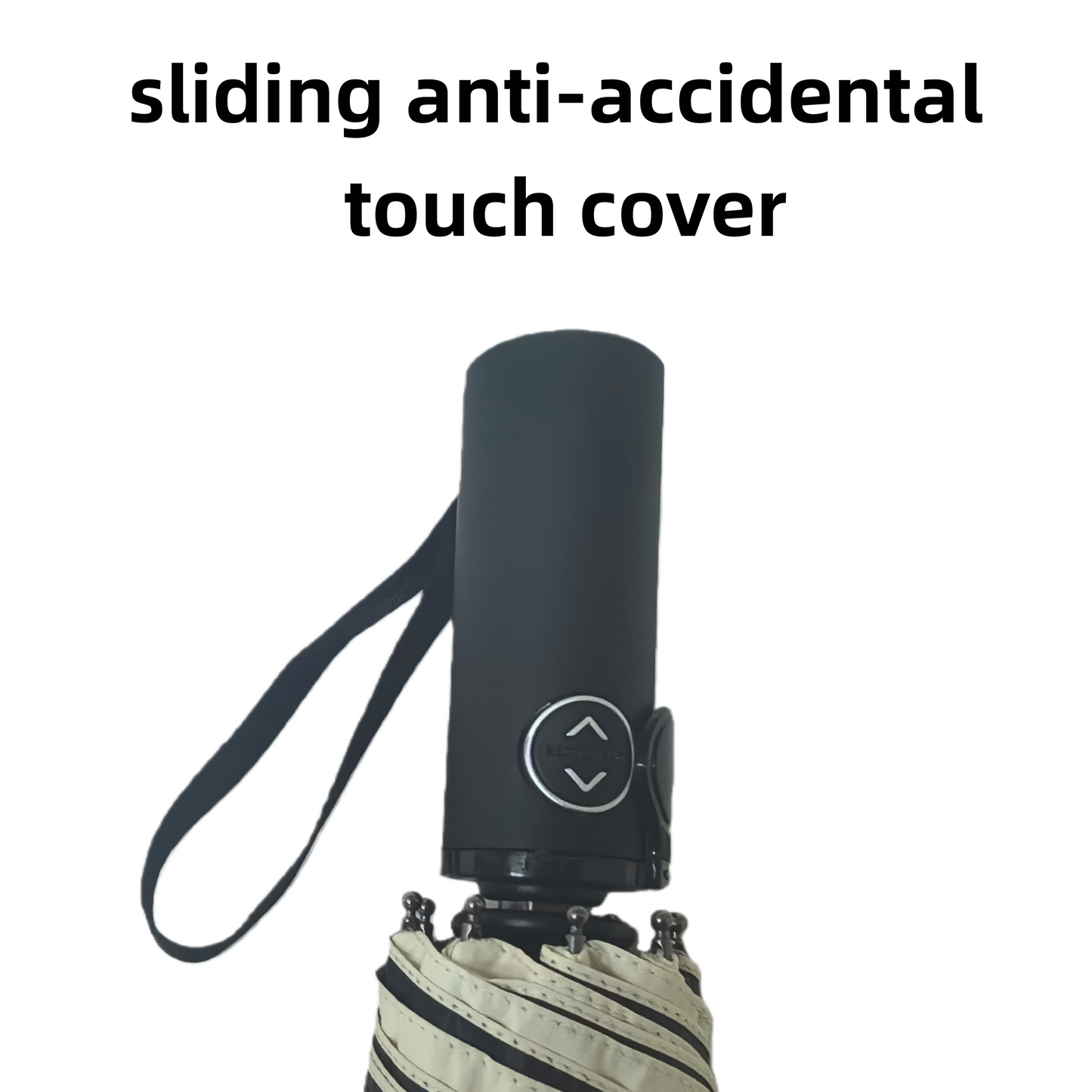 Three Folding  Automatic Umbrella with Shape Memory Uv Coated Fabric Anti-rebound Safety Easy to Close Shaft