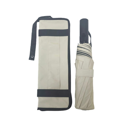 Three Folding  Automatic Umbrella with Shape Memory Uv Coated Fabric Anti-rebound Safety Easy to Close Shaft