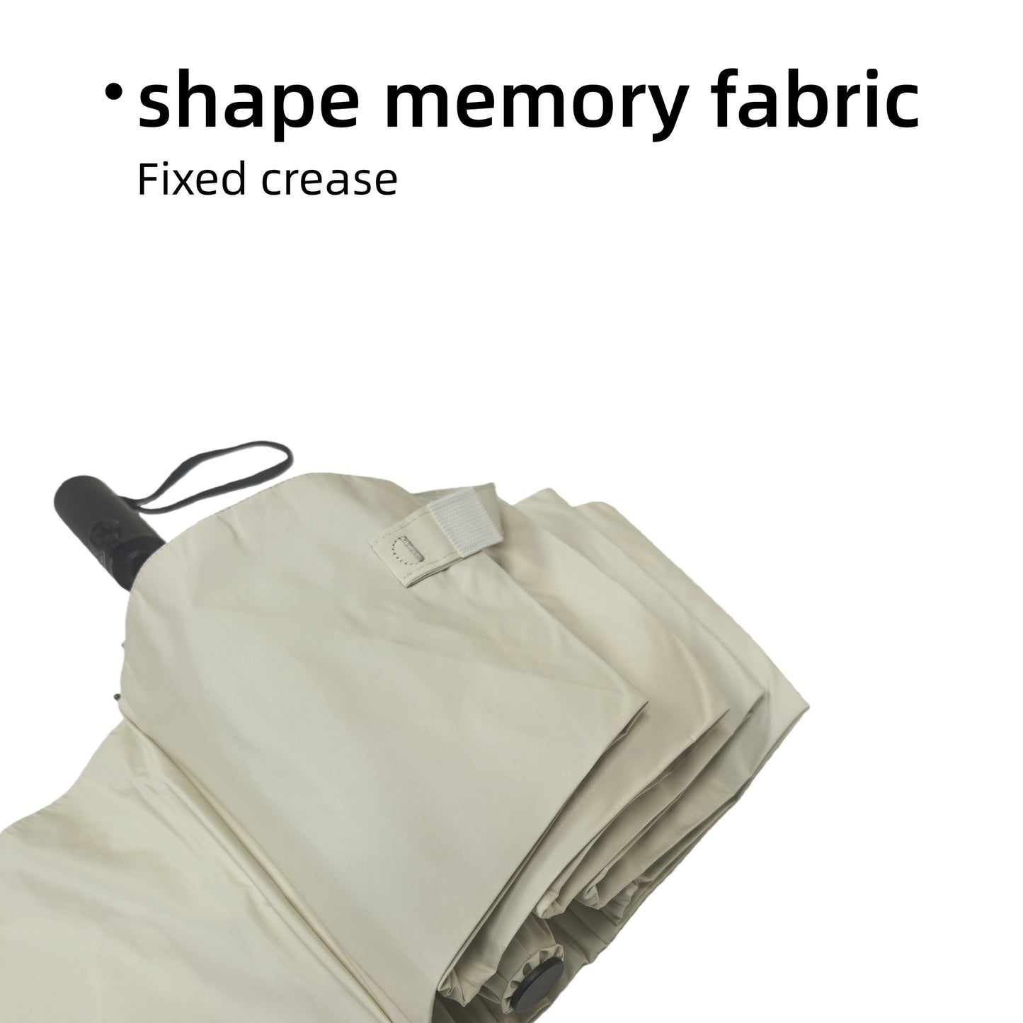 Three Folding  Automatic Umbrella with Shape Memory Uv Coated Fabric Anti-rebound Safety Easy to Close Shaft